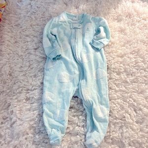 Baby Gap Whale Footie PJs 3-6M